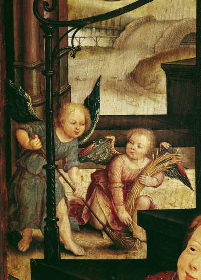 Triptych of the Adoration of the Child (detail) by Jean the Elder Bellegambe